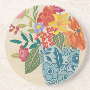 Dessous De Verre En Grès Fleurs printanières I