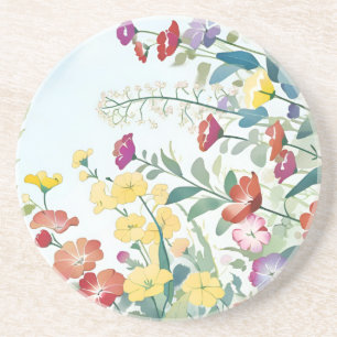 Dessous De Verre En Grès Fleurs sauvages