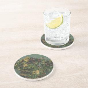 Dessous De Verre En Grès Fleurs vintages Van Gogh Panier de Pansies
