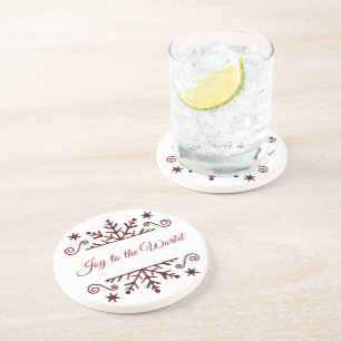Dessous De Verre En Grès Flocon à carreaux 