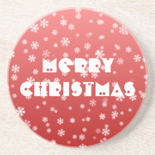 Dessous De Verre En Grès Flocon de neige de Noël