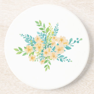 Dessous De Verre En Grès "Flores del campo"