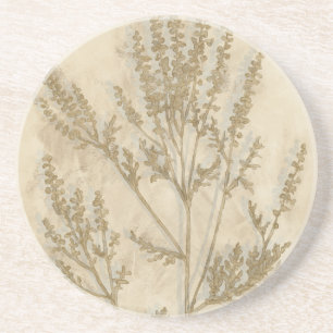 Dessous De Verre En Grès Foliage doré II