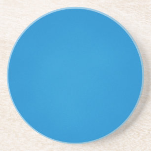 Dessous De Verre En Grès Fond bleu vif granuleux