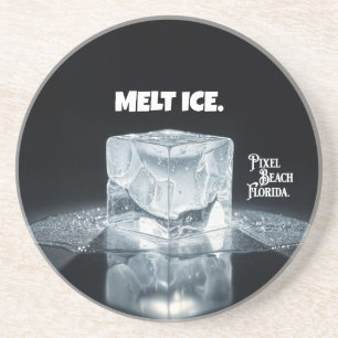 Dessous De Verre En Grès FONDRE LA GLACE. Porte-clés