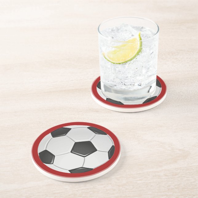 Dessous De Verre En Grès Football américain de football ou d'association (Côté)