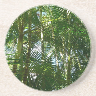 Dessous De Verre En Grès Forest of Palm Trees Tropical Nature