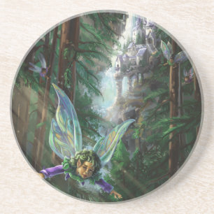 Dessous De Verre En Grès Forêt du château de Fairy