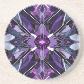Dessous De Verre En Grès Formación de cristal geométrico