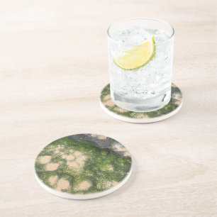 Dessous De Verre En Grès Formation rocheuse de grès avec de la mousse émera