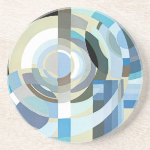 Dessous De Verre En Grès Formes géométriques Art Déco Pochoir Jazz vintage