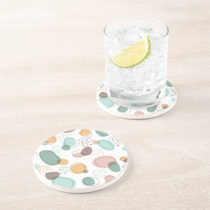 Dessous De Verre En Grès Formes organiques motif sans couture