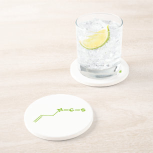 Dessous De Verre En Grès Formule moléculaire de l'isothiocyanate de Wasabi 