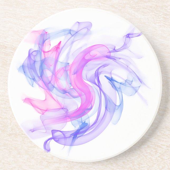 Dessous De Verre En Grès Fumée Abstraite sur l'eau (Devant)