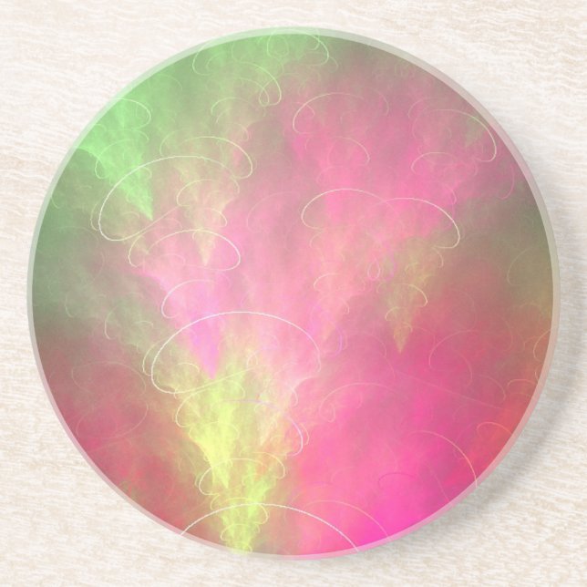 Dessous De Verre En Grès Fumée arc-en-ciel (Devant)