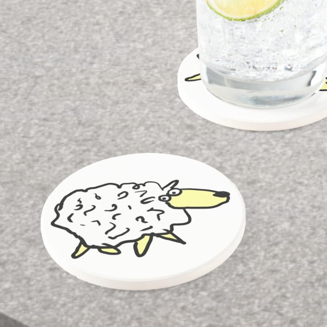 Dessous De Verre En Grès Fun Sheep (Créateur téléchargé)