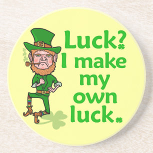 Dessous De Verre En Grès Funny Angry Lucky Irish Leprechaun