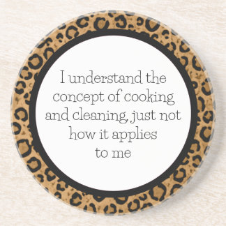Dessous De Verre En Grès Funny Leopard Coaster