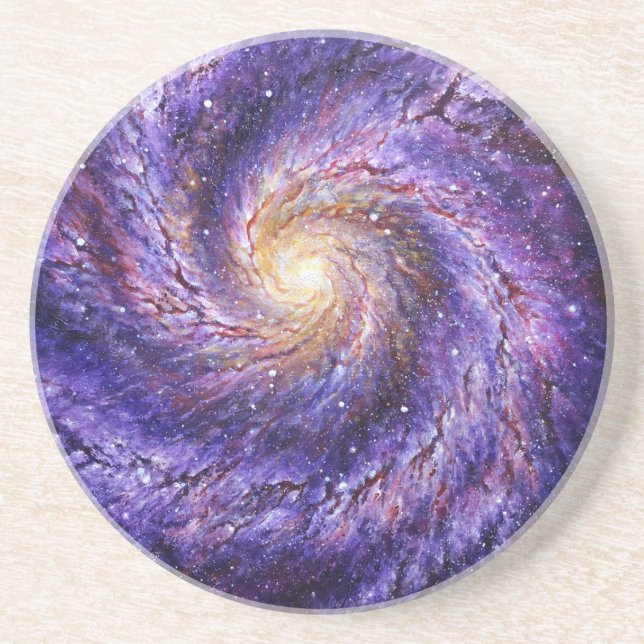 Dessous De Verre En Grès Galaxie (Devant)