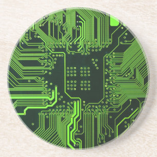 Dessous De Verre En Grès Geek de la carte de circuit électronique Nerd PCB