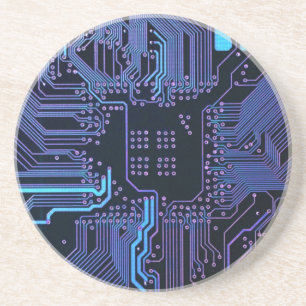 Dessous De Verre En Grès Geek Sortie carte de circuit électronique Nerd PCB