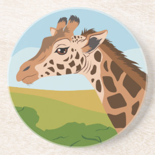 Dessous De Verre En Grès Giraffe