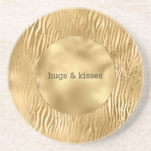 Dessous De Verre En Grès Gold Glitz Zebra devis personnalisé