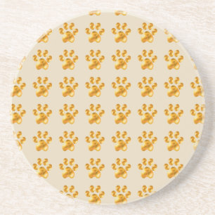 Dessous De Verre En Grès Golden Cute Patrouilles sur Beige