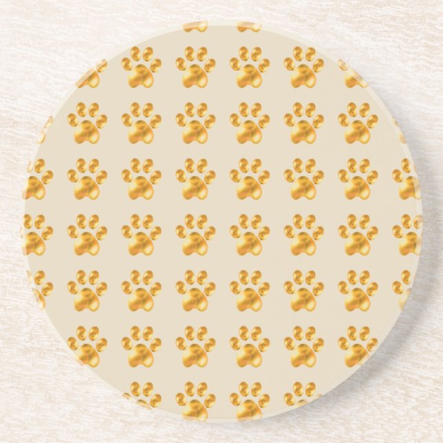 Dessous De Verre En Grès Golden Cute Patrouilles sur Beige (Devant)