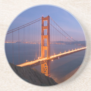 Dessous De Verre En Grès Golden Gate Bridge au coucher du soleil
