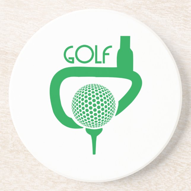 Dessous De Verre En Grès Golf (Devant)