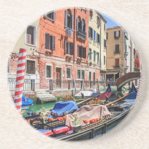Dessous De Verre En Grès gondole traditionnelle à Venise