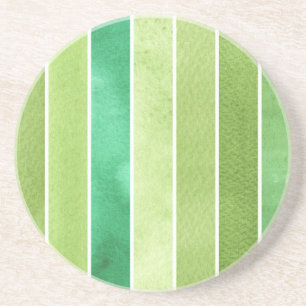 Dessous De Verre En Grès grand arrière - plan vert d'aquarelle - aquarelle