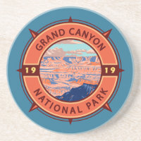 Grand Canyon Parc national Emblem Retro Compass