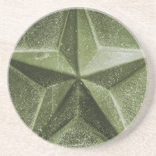 Dessous De Verre En Grès GREEN/OLIVE STAR coaster