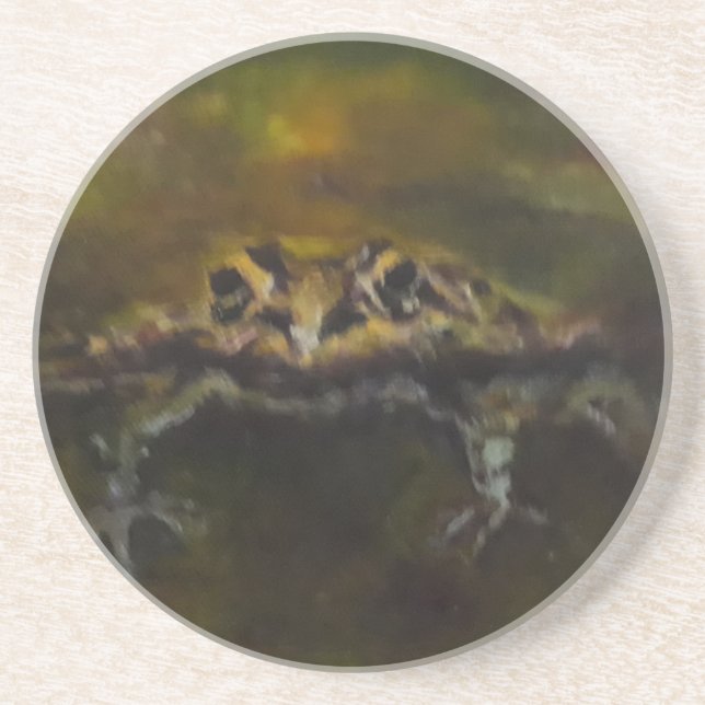 Dessous De Verre En Grès Grenouille (Devant)