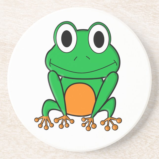 Dessous De Verre En Grès Grenouille (Devant)