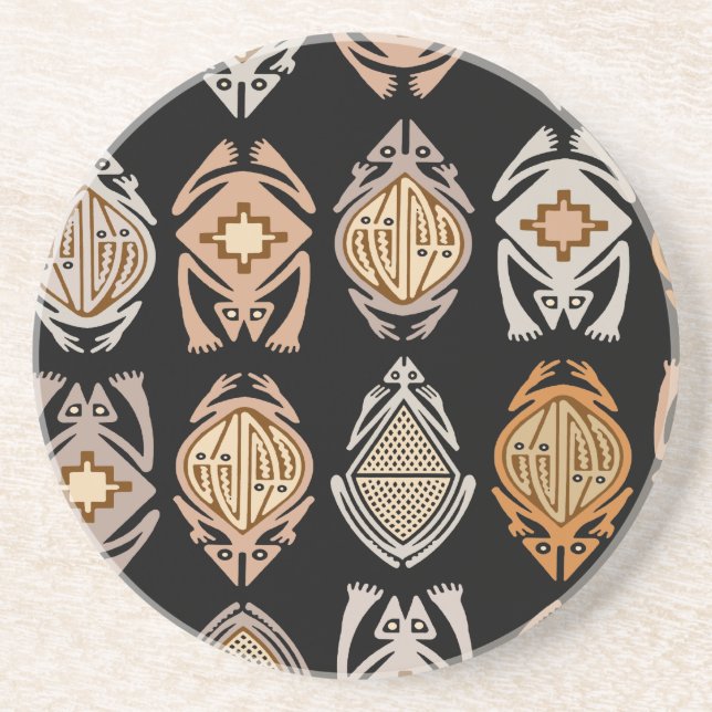 Dessous De Verre En Grès Grenouilles (Devant)