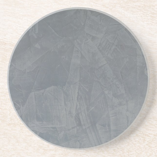 Dessous De Verre En Grès Gris d'ardoise Plâtre vénitien (Devant)