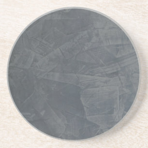 Dessous De Verre En Grès Gris Uni