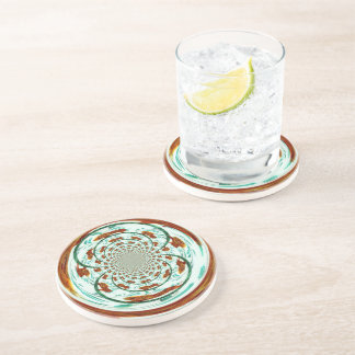 Dessous De Verre En Grès Gros chat Kaleidescope Lions Motifs