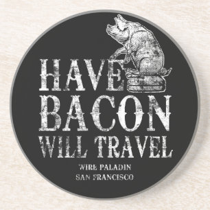 Dessous De Verre En Grès Grunge Avoir Bacon Voyage