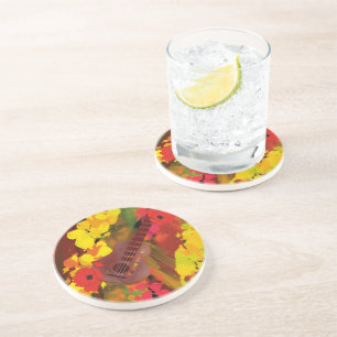 Dessous De Verre En Grès Guitare