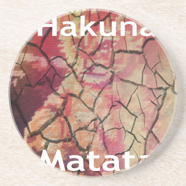 Dessous De Verre En Grès Hakuna Matata.JPG (Devant)