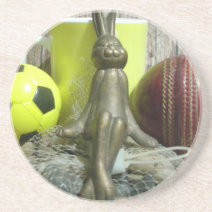 Dessous De Verre En Grès Hakuna Matata Rabbit Chilling back.png