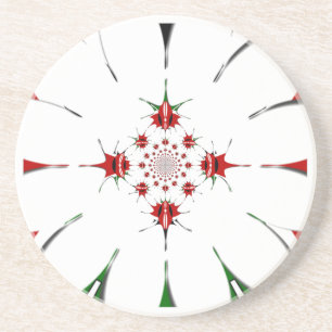 DESSOUS DE VERRE EN GRÈS HAKUNA MATATA ROUGE VERT