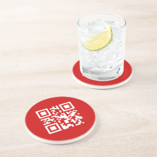Dessous De Verre En Grès Happy New Year! -- QR Code