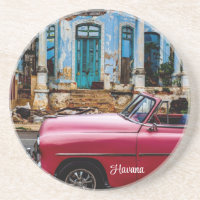 Havana Cuba Voiture rouge Vintage