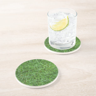 Dessous De Verre En Grès Herbe verte