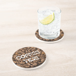 Dessous De Verre En Grès Heure du café
